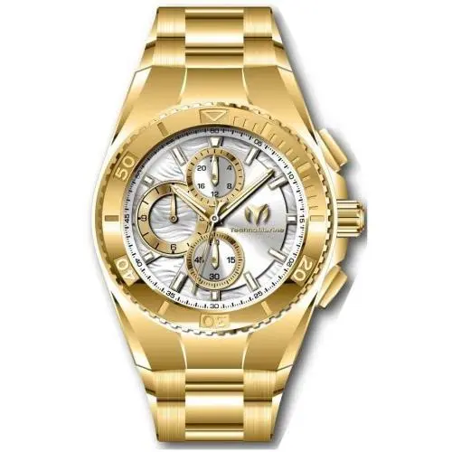 Technomarine Men`s TM-224022 Manta Quartz Chronograph Silver Dial Watch by TechnoMarine