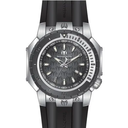 Technomarine Men`s TM-224006 Manta Quartz 3 Hand Gunmetal Dial Watch