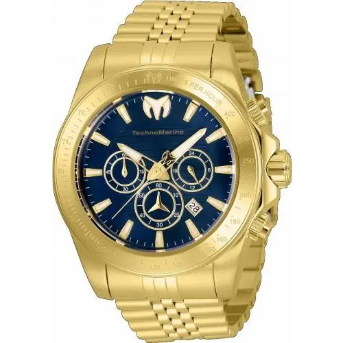 Technomarine Men`s TM-220149 Manta Quartz Chronograph Blue Dial Watch