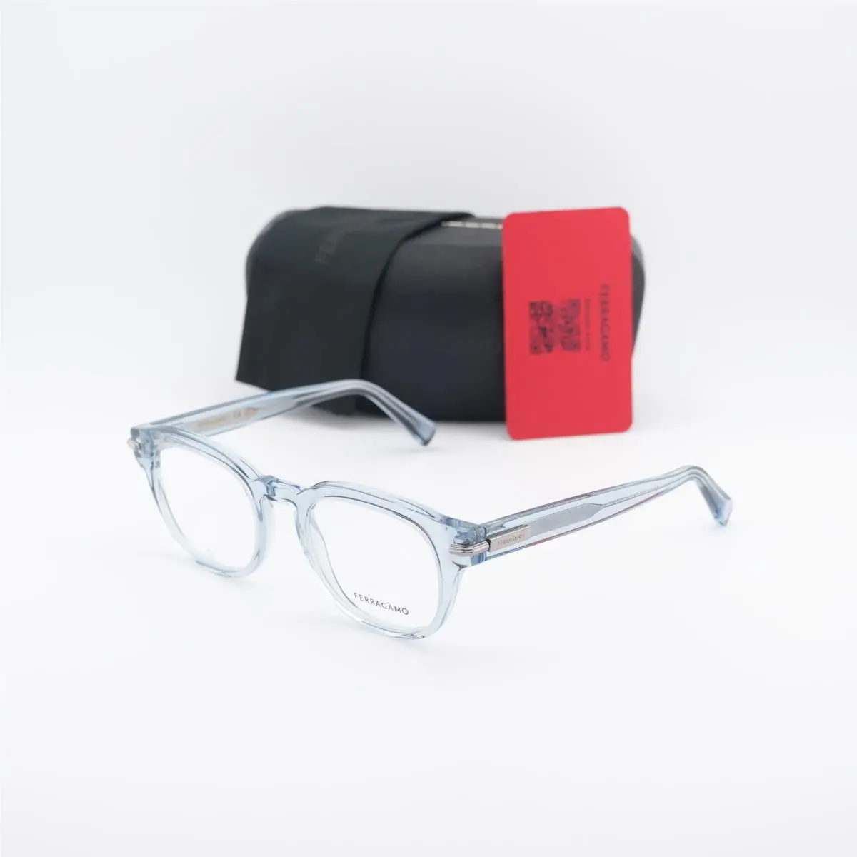 Salvatore Ferragamo SF3033 450 Transparent Azure 50mm Eyeglasses