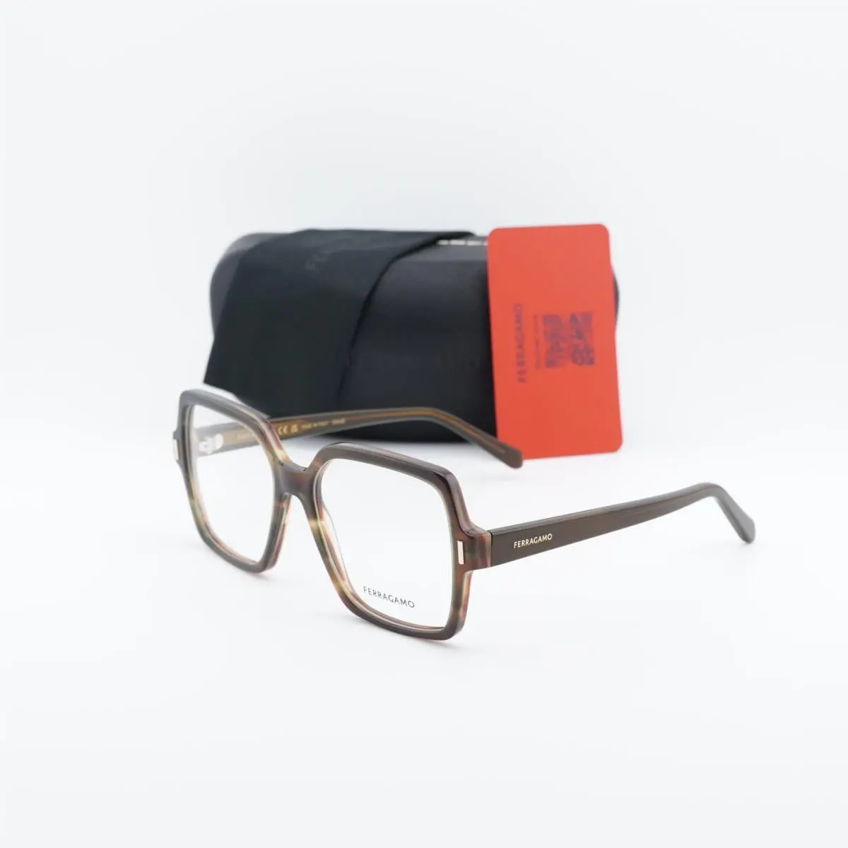 Salvatore Ferragamo SF3031 280 Striped Brown Green 56mm Eyeglasses