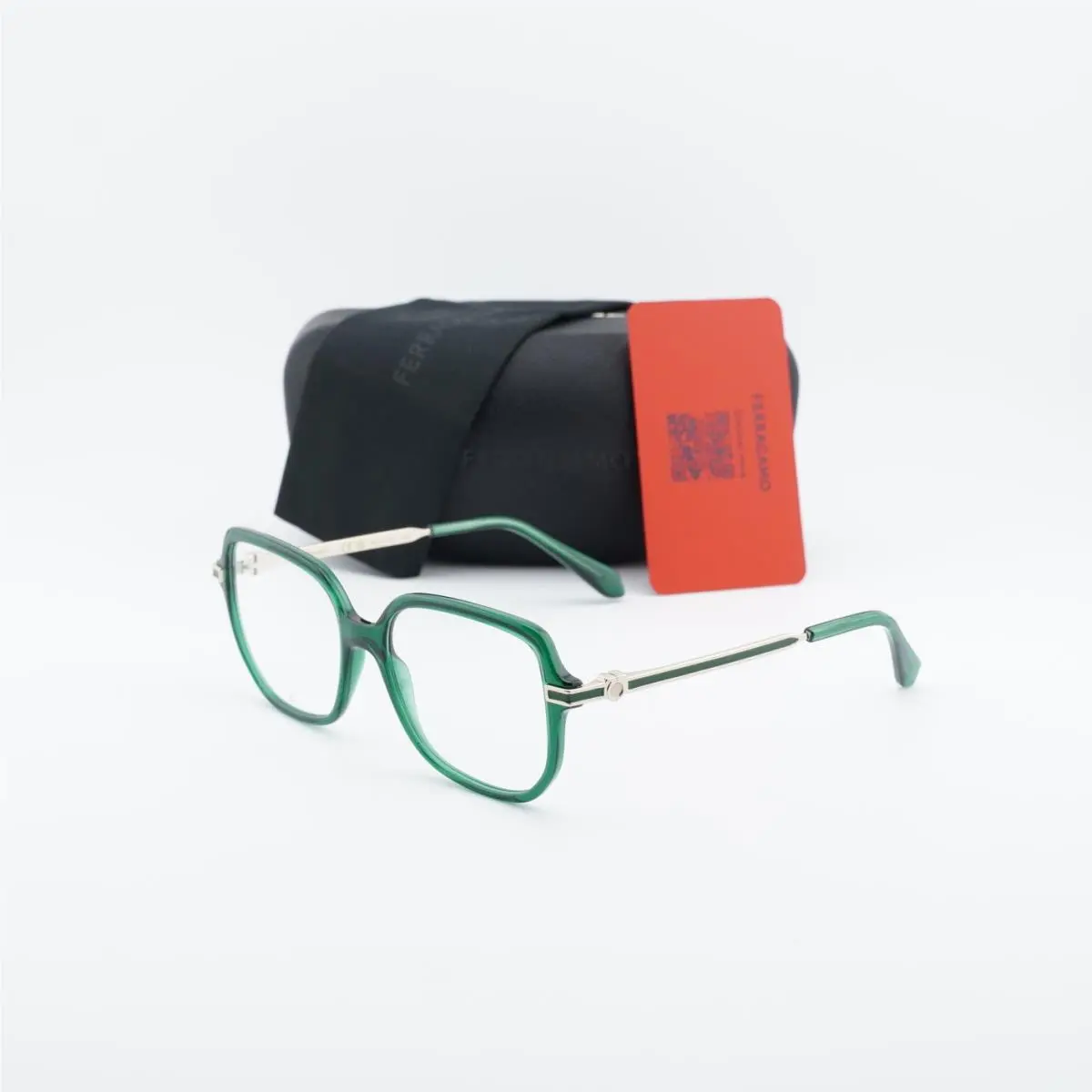 SF3012 317 Transpatent Green 53mm Eyeglasses by Salvatore Ferragamo