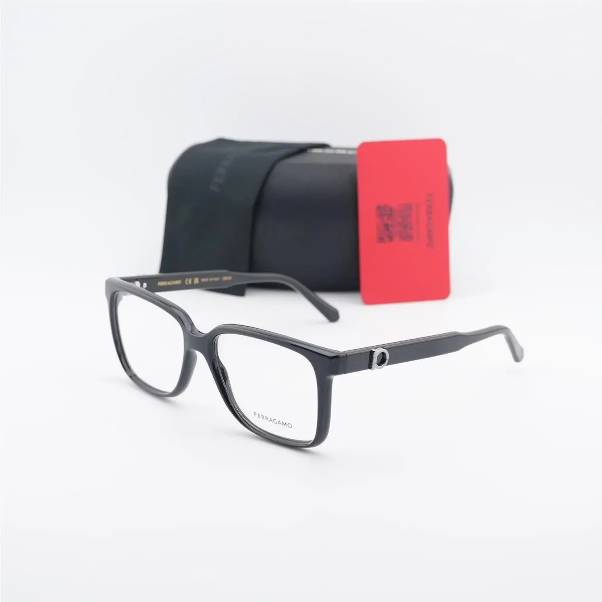 Salvatore Ferragamo SF3043E 001 Black 57mm Eyeglasses