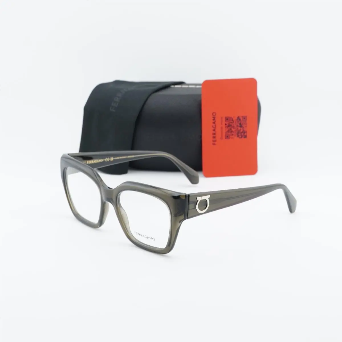 Salvatore Ferragamo SF2983 320 Transparent Khaki 53mm Eyeglasses