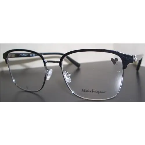 Ferragamo SF2225 Color 038 Ruthenium / Black Size 53-18-150