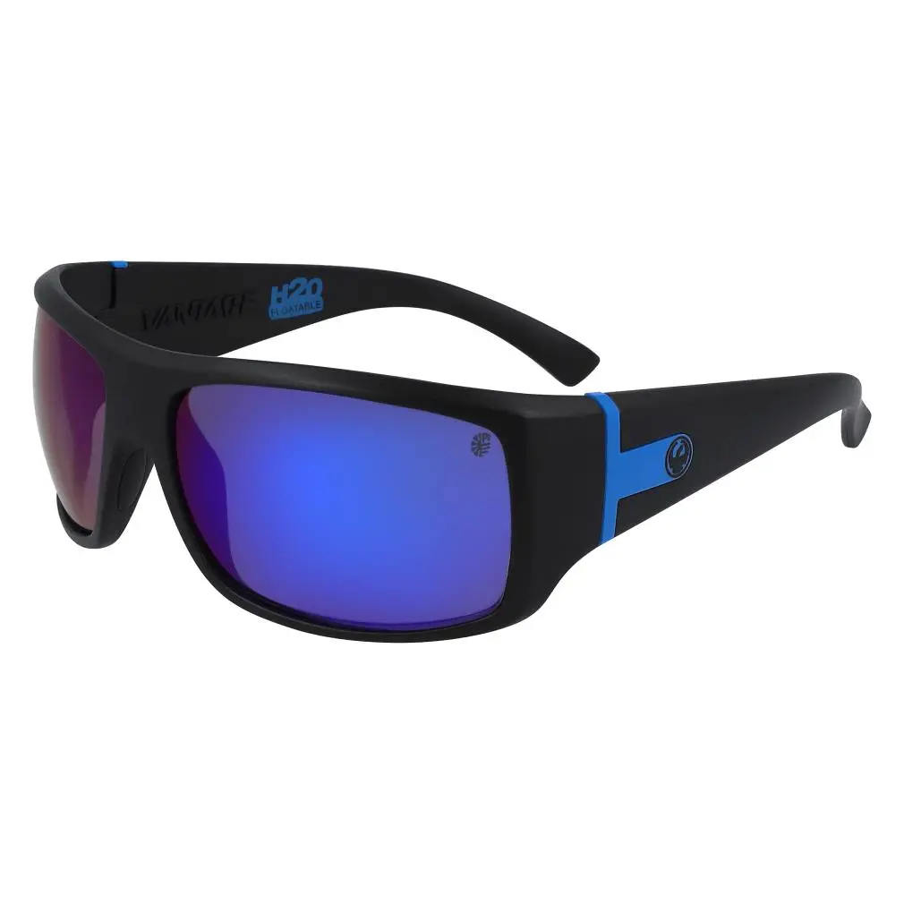Dragon Mens Vantage Ll H2O Polar Matte Sunglasses MATTE BLACK H2O  / LL BLUE ION POLAR by Dragon Alliance