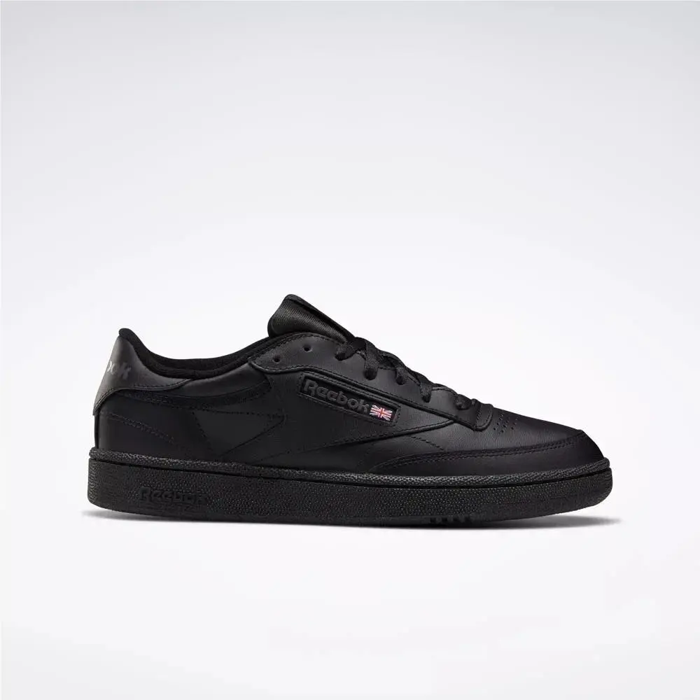 Men Reebok Club C 85 Leather AR0454 Black Charcoal Size 7.5