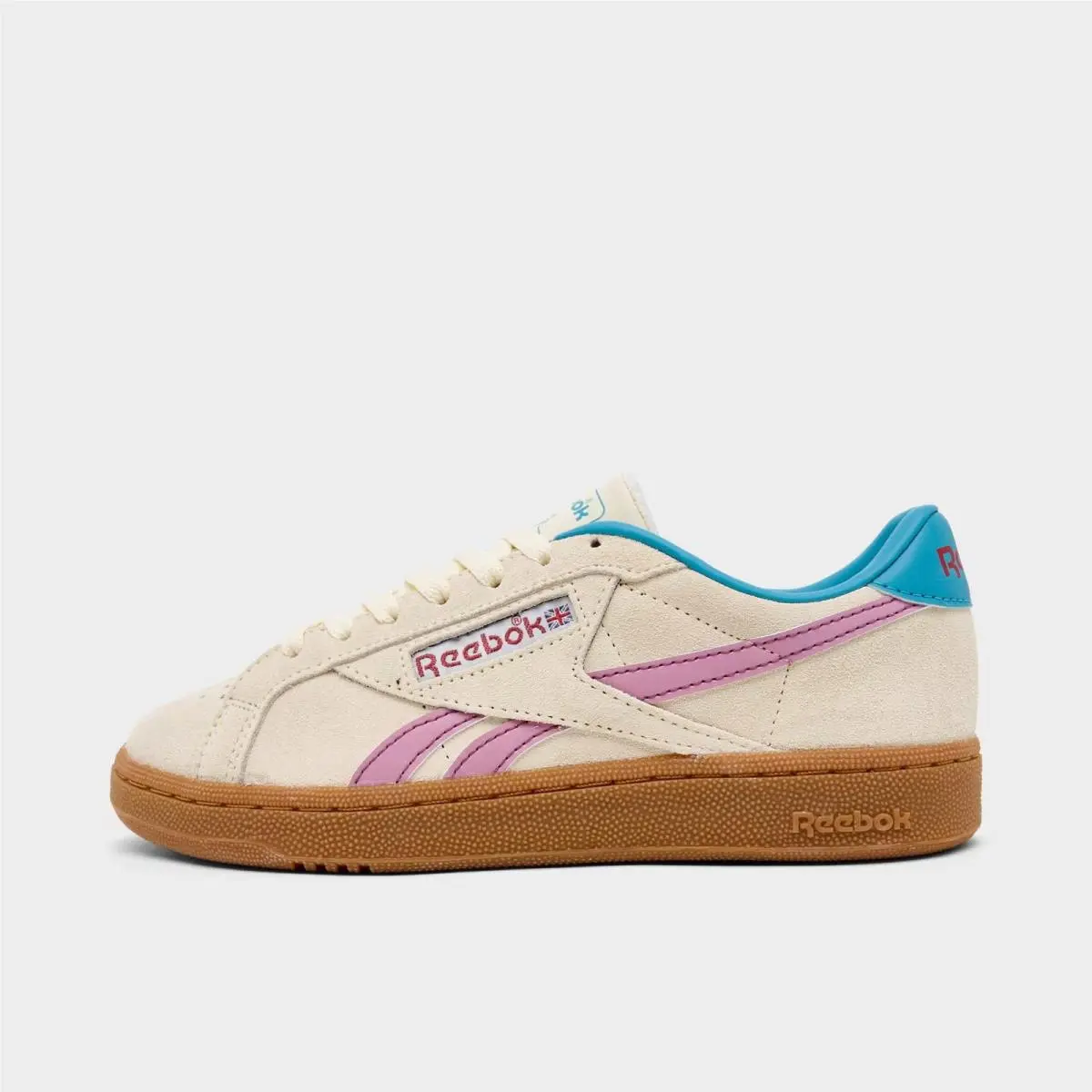Women`s Reebok Club C Grounds UK Aged Beige/berry Chill 244643 273