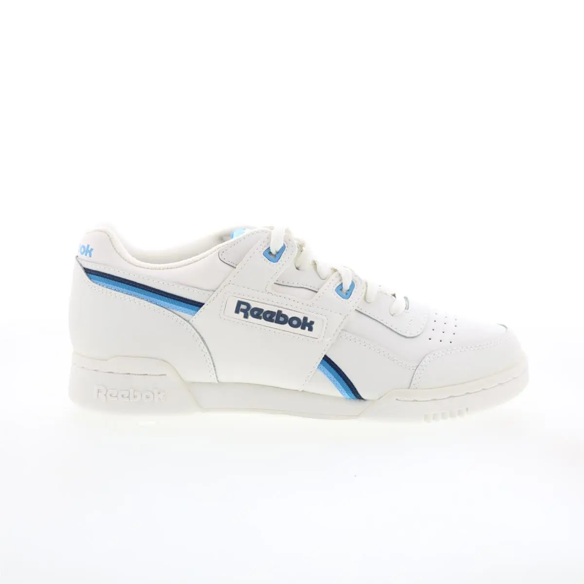 Reebok Workout Plus MU DV6769 Mens White Leather Lifestyle Sneakers Shoes