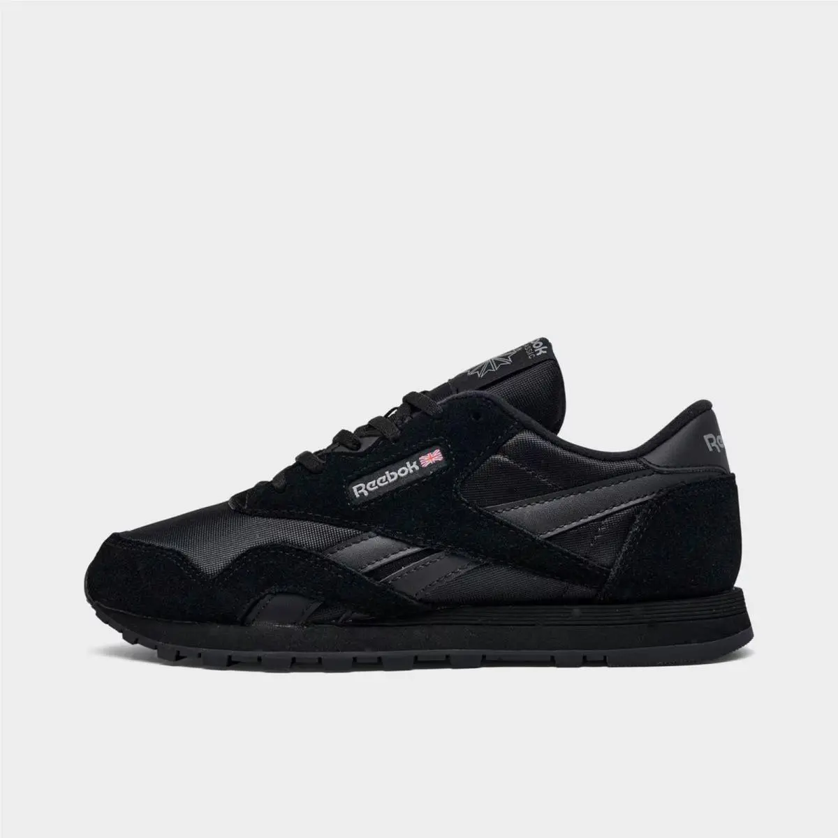 Big Kids` Reebok Classic Nylon Casual Shoes Black/black 252728 001