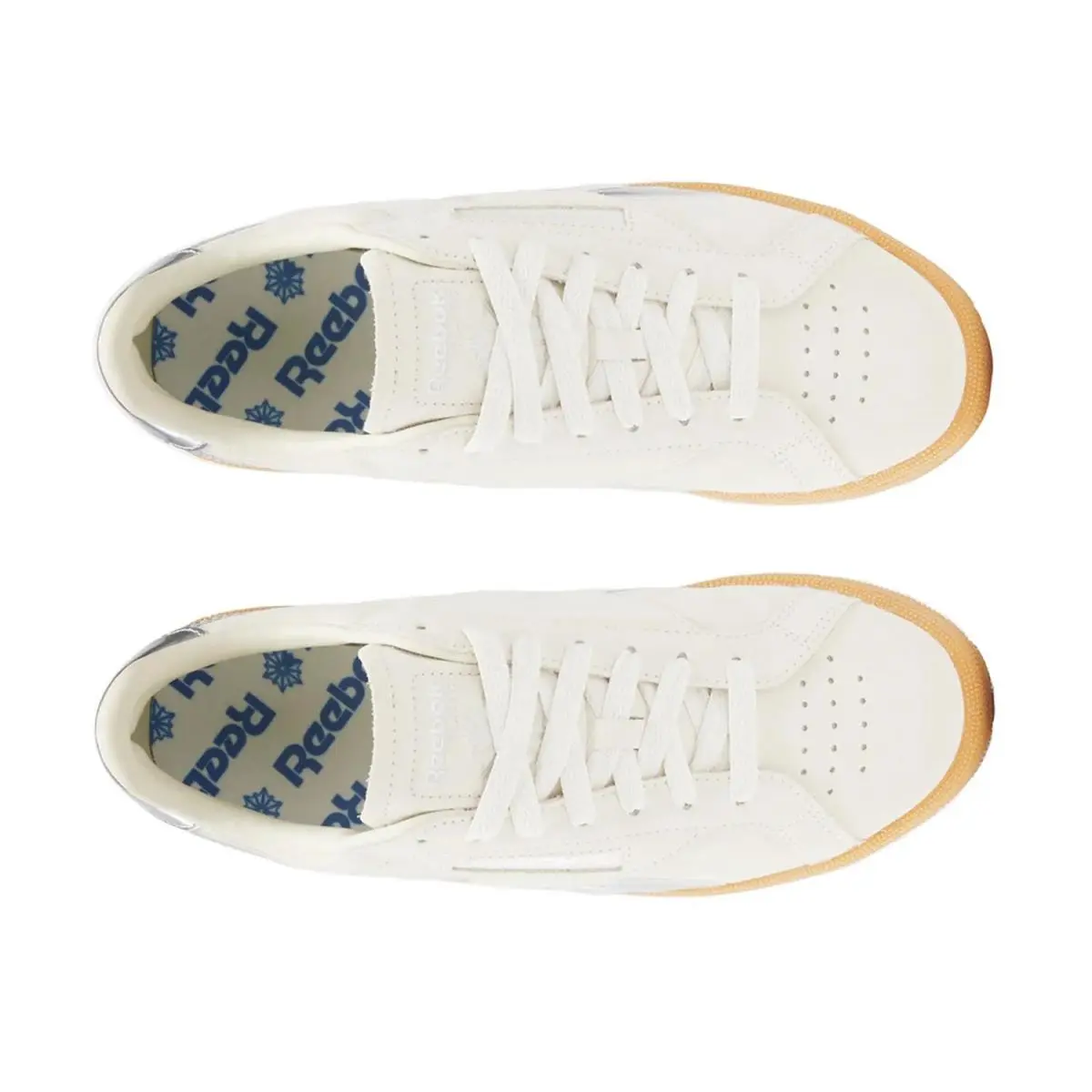 Reebok shoes - Beige/Silver Metallic 3
