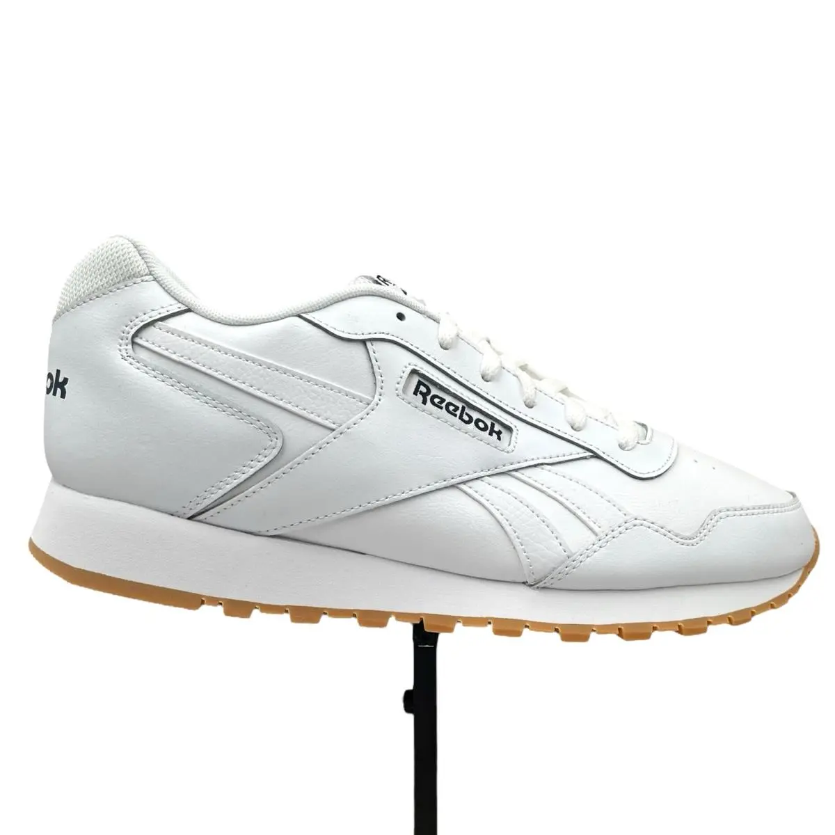 Reebok Glide Mens Casual Athletic Sneakers Size 11 Solid White Classic Style