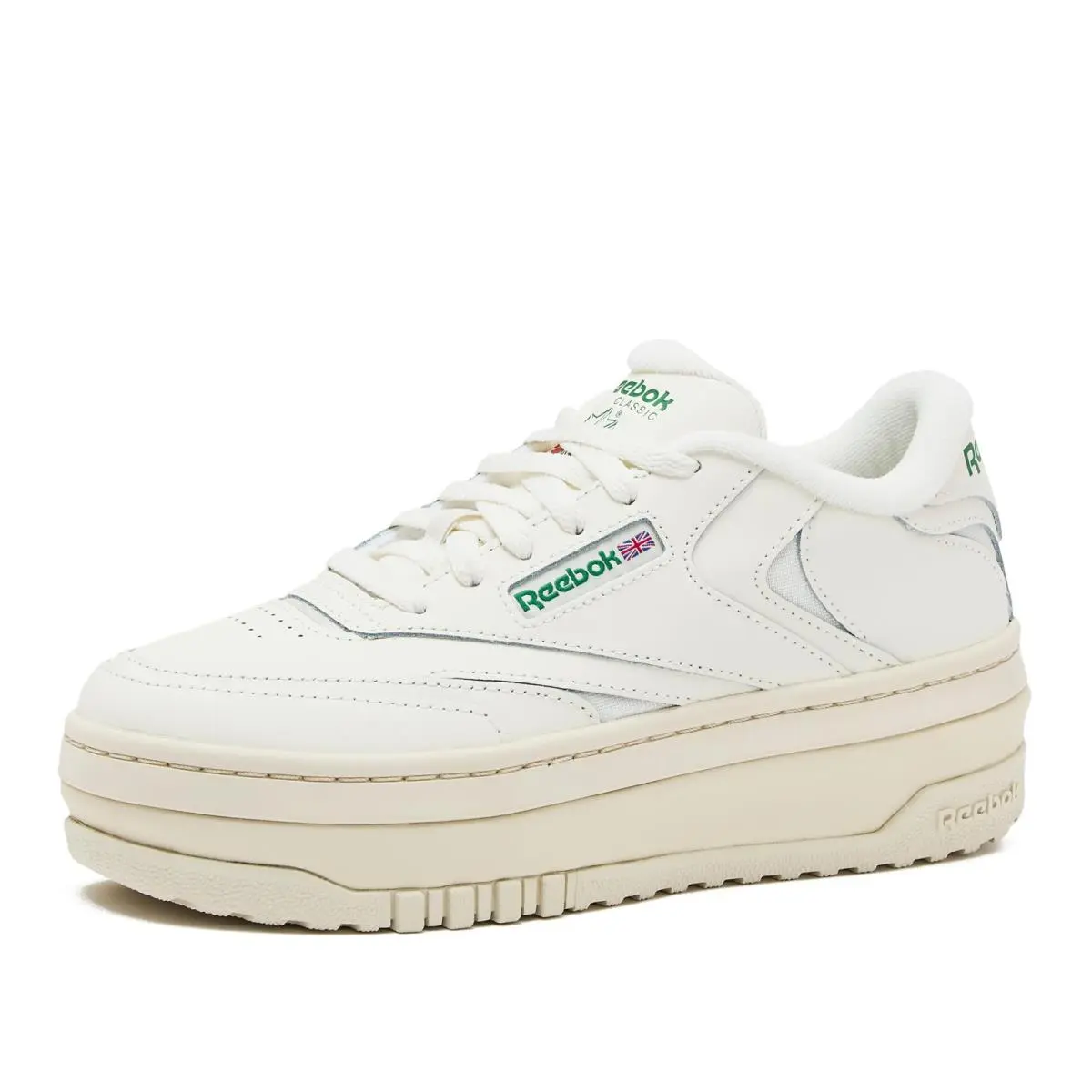 Reebok Club C Extra Platform Sneakers For Women White Casual Tennis Women`s