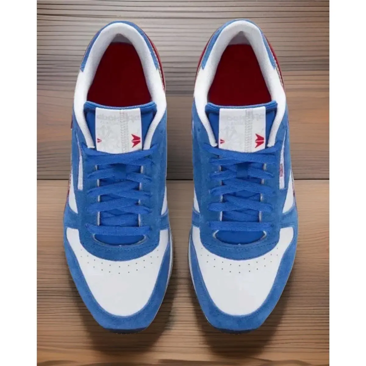 Reebok shoes - Reebok Classic Leather - Classic Leather - GY1522 - White Blue Red (UPC: 0195740871246) 4