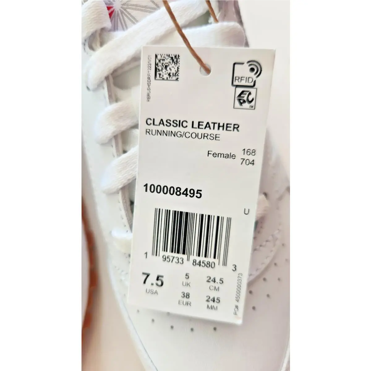 Reebok shoes - Reebok Classic Leather - Classic Leather - White (UPC: 195733845803) 5