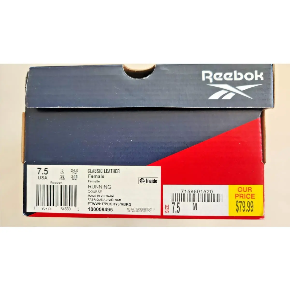 Reebok shoes - Reebok Classic Leather - Classic Leather - White (UPC: 195733845803) 0