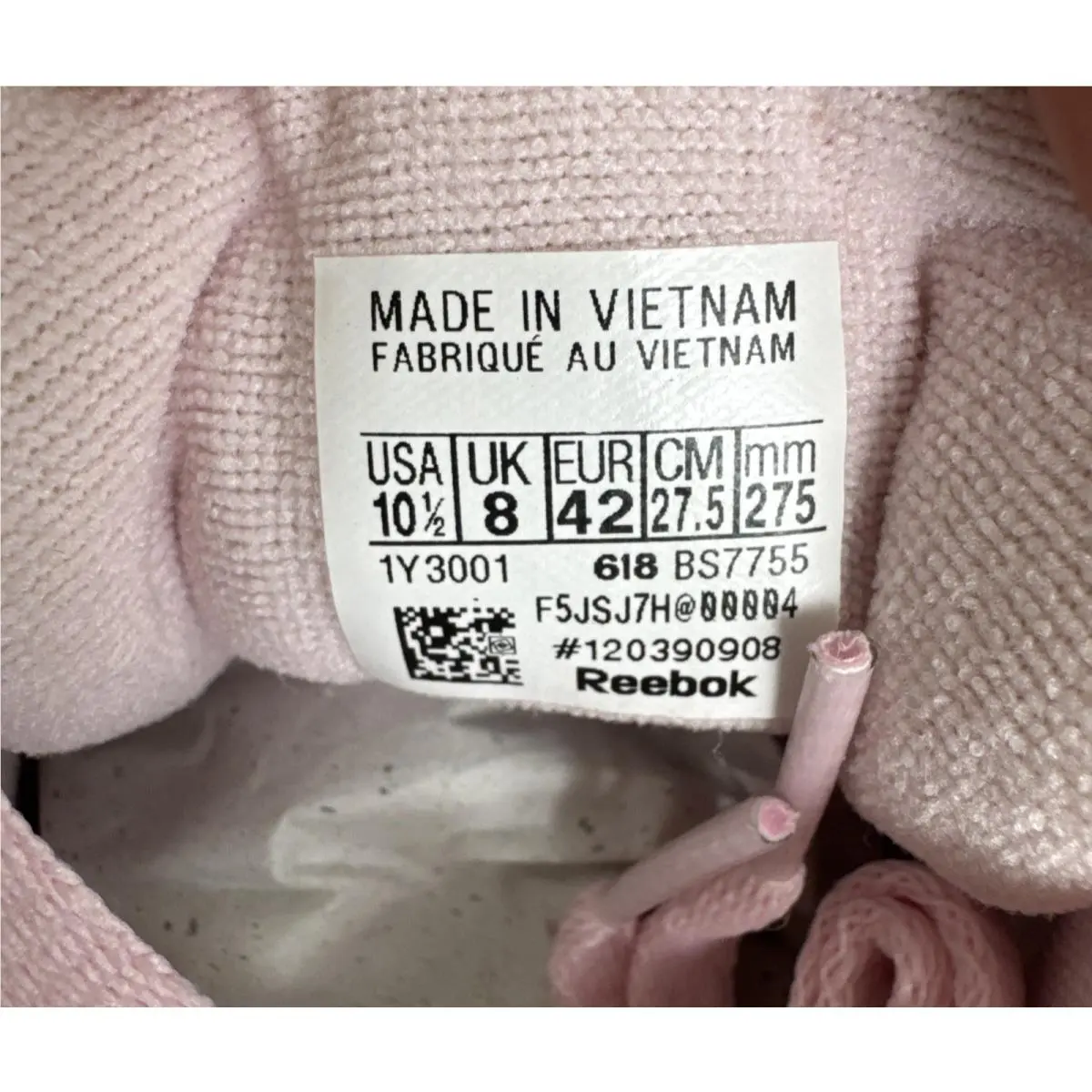 Reebok shoes - Reebok Princess - Princess - Pink/White/Gold Met (UPC: 190309773283) 13