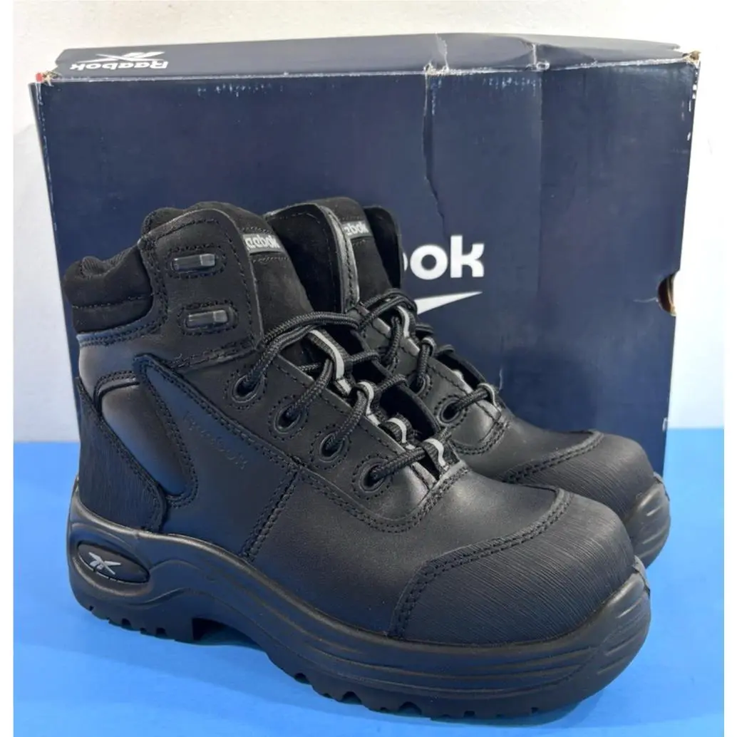 6 W Reebok Womens Trainex Composite Toe Work Boots RB750 Black