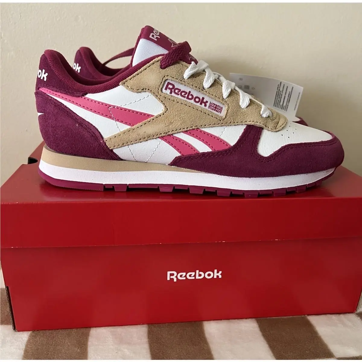 Reebok shoes - Reebok Classic Leather - Classic Leather - 100209 566 - White/Pink/Berry 0