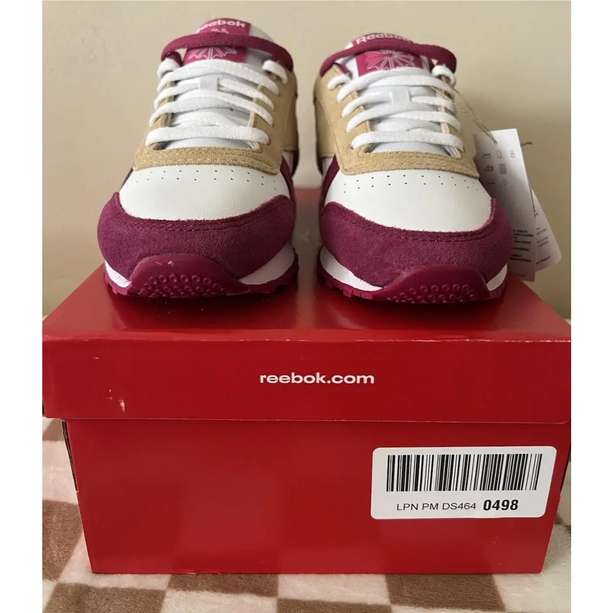 Reebok shoes - Reebok Classic Leather - Classic Leather - 100209 566 - White/Pink/Berry 5