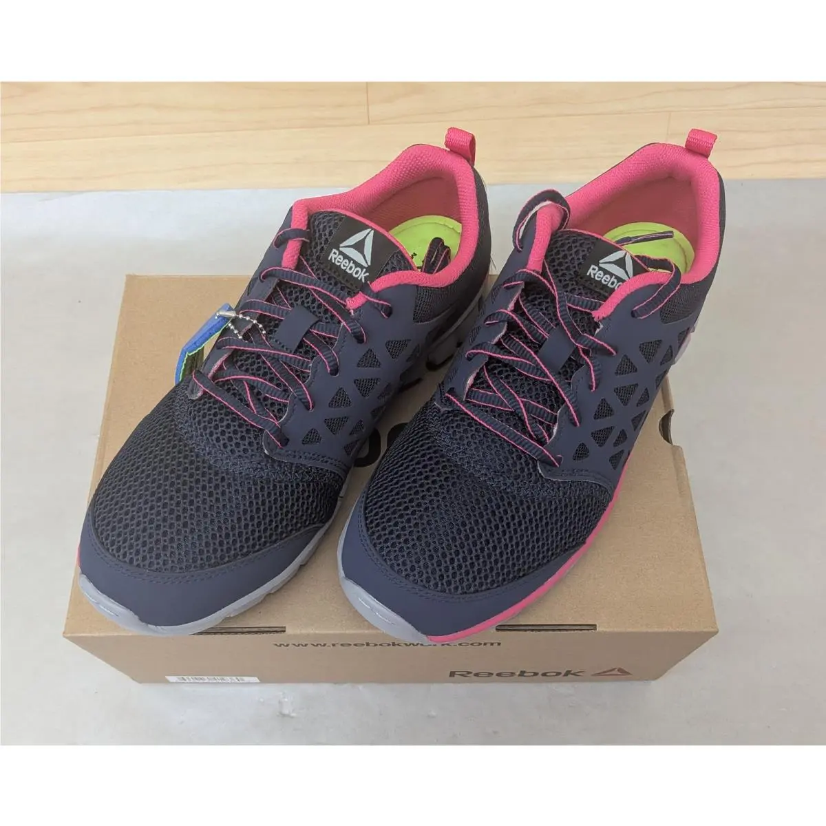 Reebok shoes - Sublite Cushion - Sublite Cushion - RB032 - Navy/Gray/Pink (UPC: 690774419360) 0