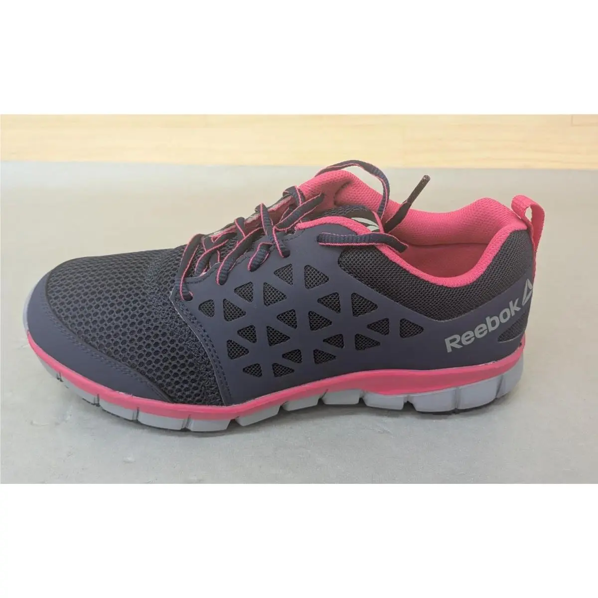Reebok shoes - Sublite Cushion - Sublite Cushion - RB032 - Navy/Gray/Pink (UPC: 690774419360) 3