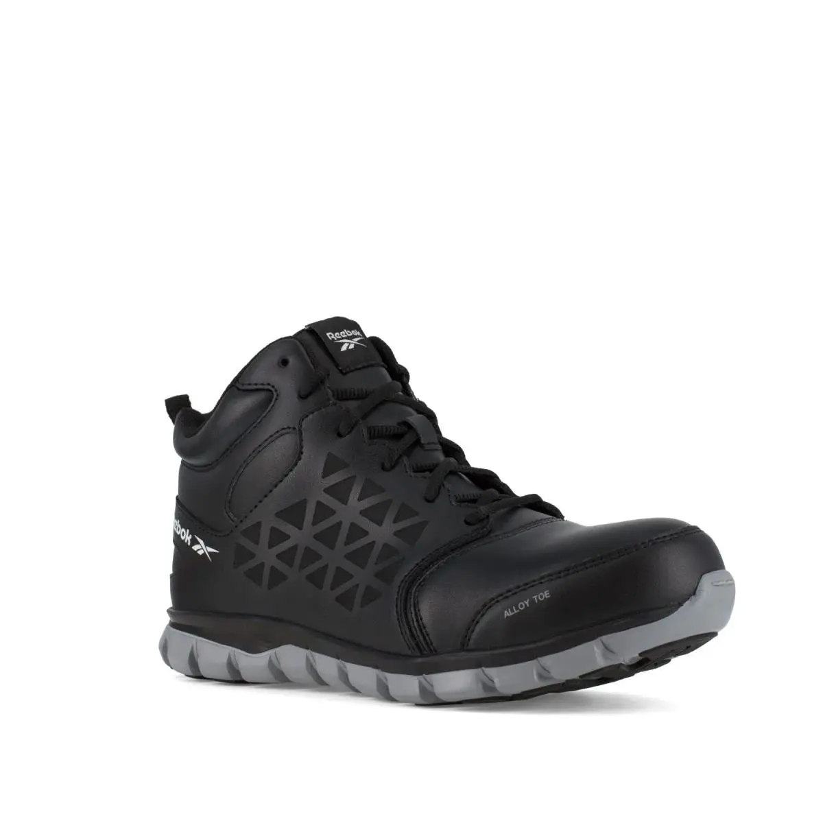 Reebok Work Men`s Sublite Cushion Alloy Toe Work Boot Black - 11 Wide