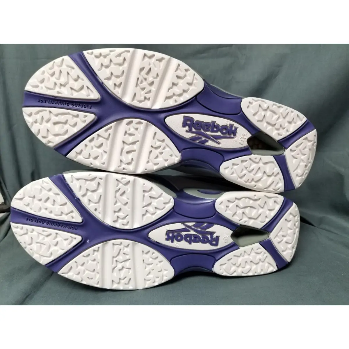 Reebok shoes - Reebok Kamikaze 1 - Kamikaze - M43071 - Flat Grey/Team Purple (UPC: 887785216341) 9