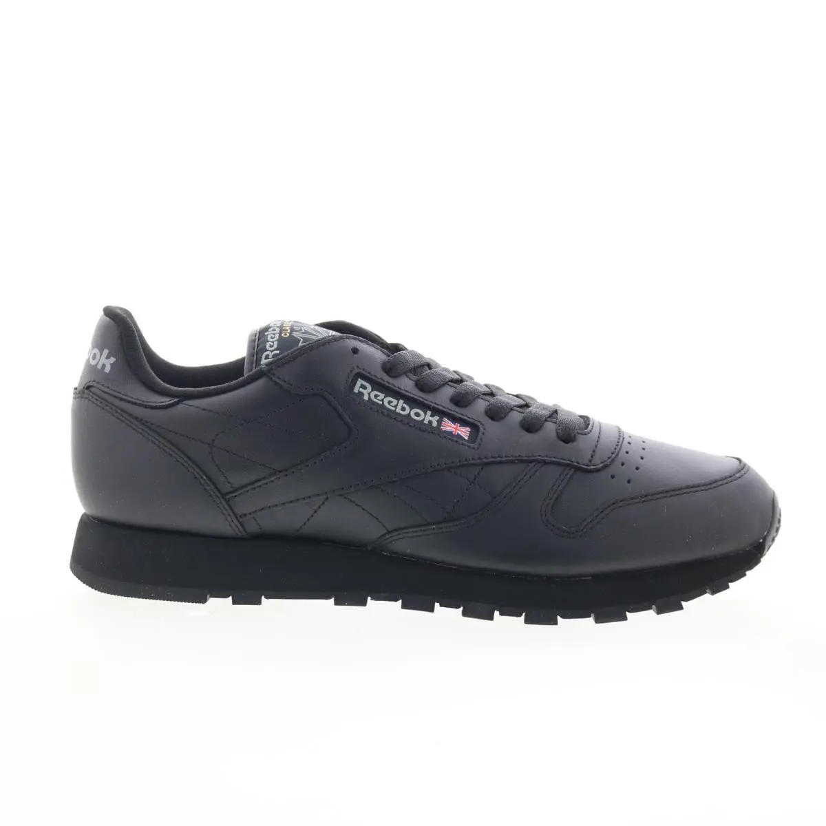 Reebok Classic Leather 116 Mens Black Leather Lifestyle Sneakers Shoes 13