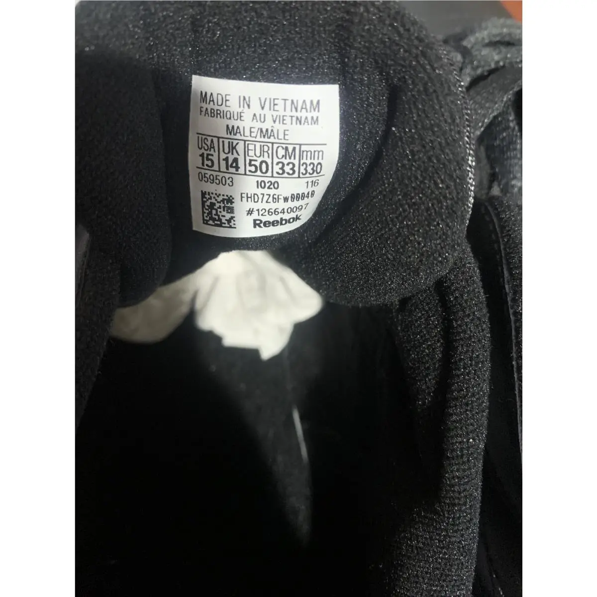 Reebok shoes - 116 - Black (UPC: 0722977849238) 2