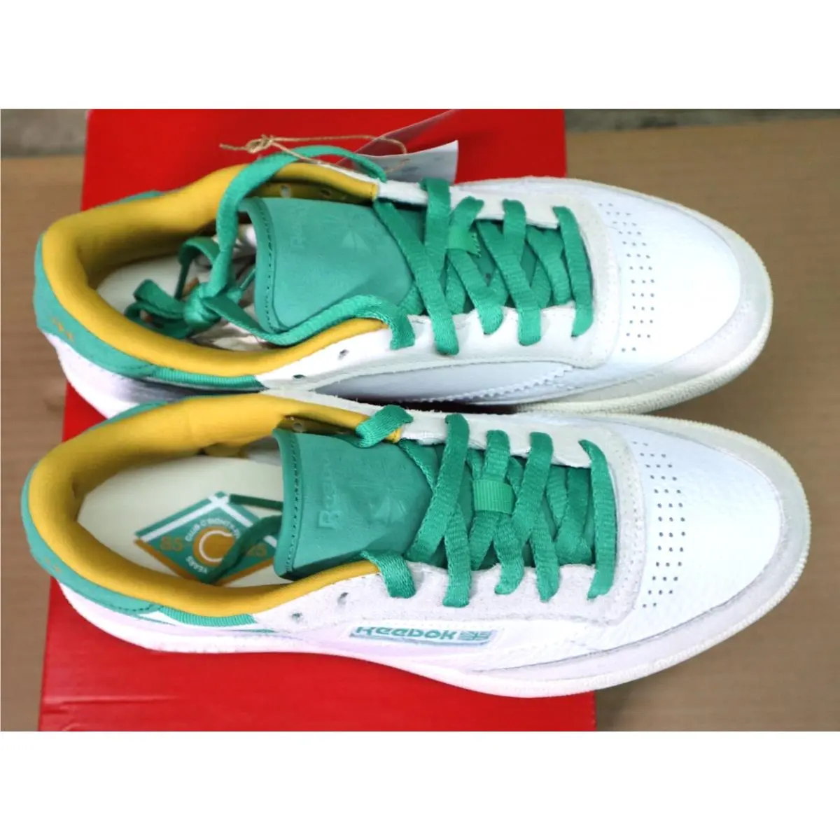 Reebok shoes - Reebok Club C 85 - Club - 100229840 - WHITE/GREEN 10