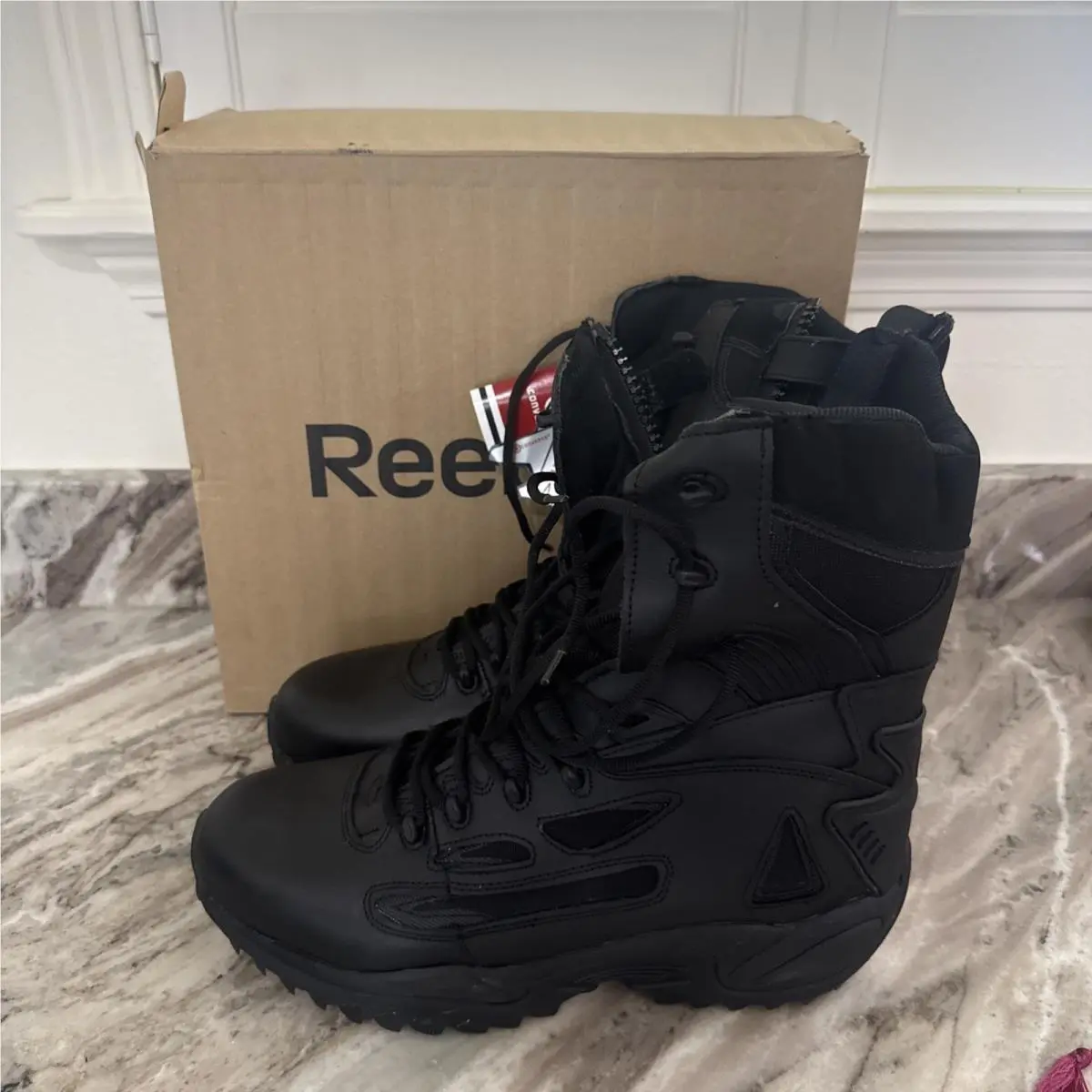 Mens Reebok Duty Boots Converse Stealth Hi Top Zipper 14 M In Box