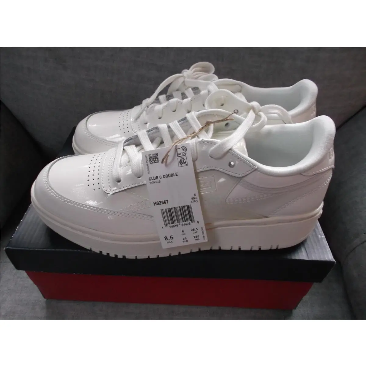 Reebok Cardi B Coated Club C Double Chalk Size Women`s Size 8.5 HO2567
