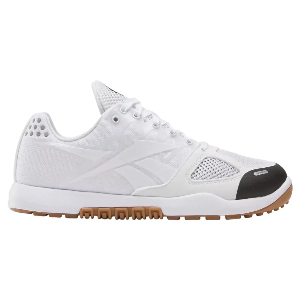 Reebok Womens Nano 2.0 Training Shoes Size 8 White Black Gum 100215925 Crossfit