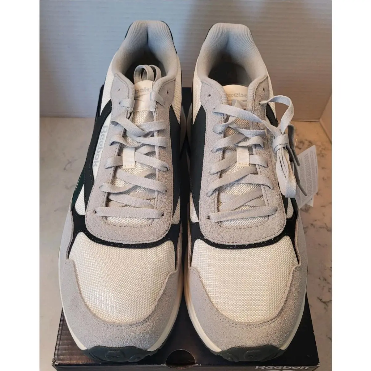 Reebok Glide Dmx Microbubble Running Shoes Mens Size 12 White Green