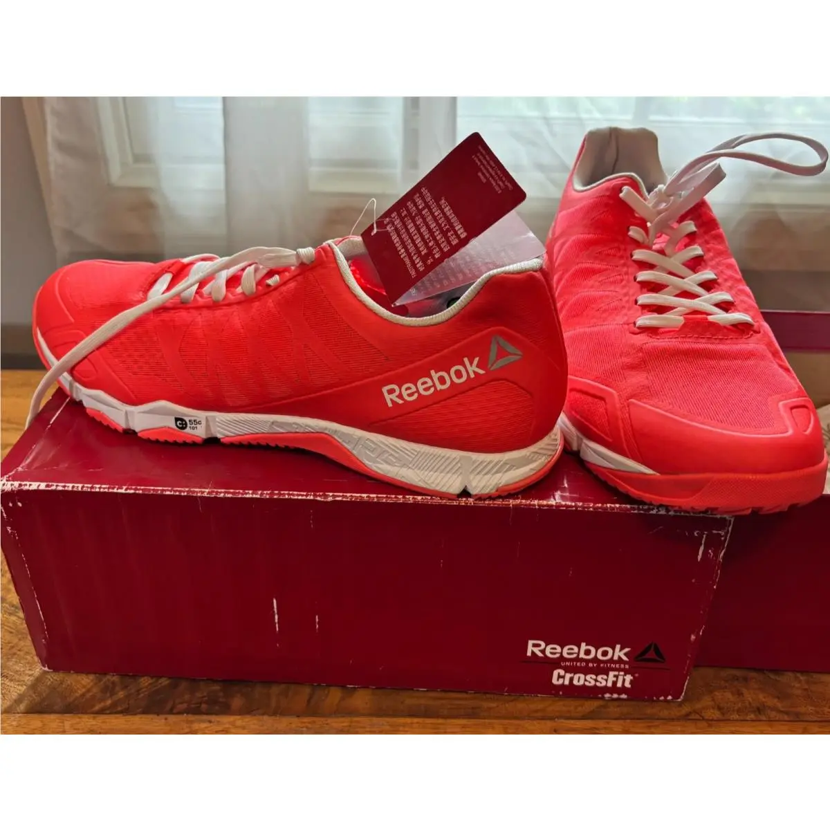 Reebok Crossfit Speed TR Men`s Size 9.5 Shoes Vitamin C - Silver Cross Training