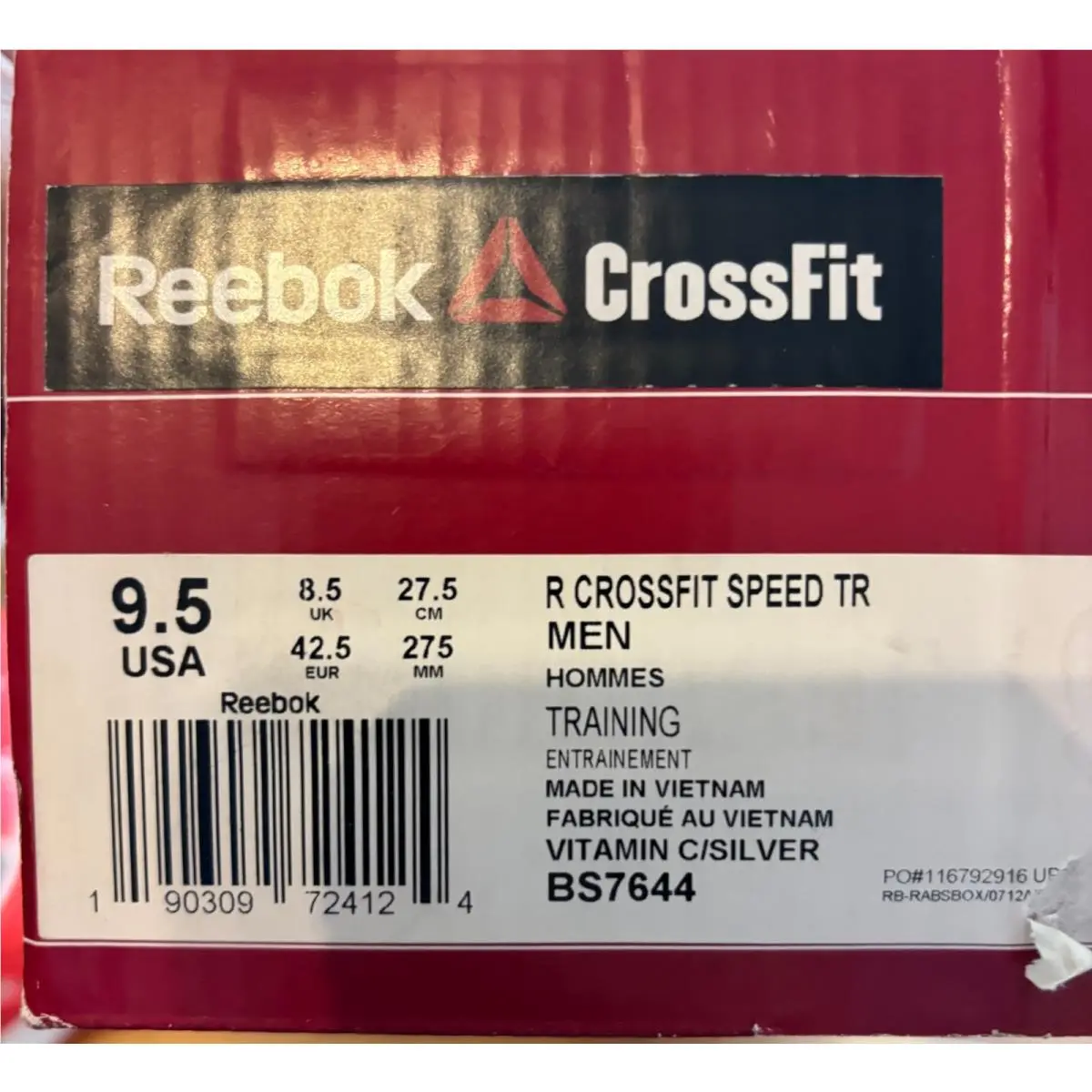 Reebok shoes - Reebok CrossFit Speed TR - CrossFit Speed - BS7644 - Orange (UPC: 190309724124) 9