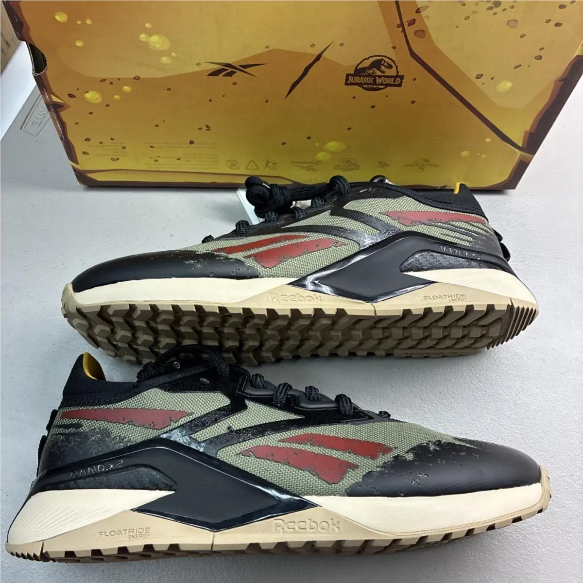 Jurassic World Park Reebok Nano X2 Adventure Size 9 Men’s HQ6265￼