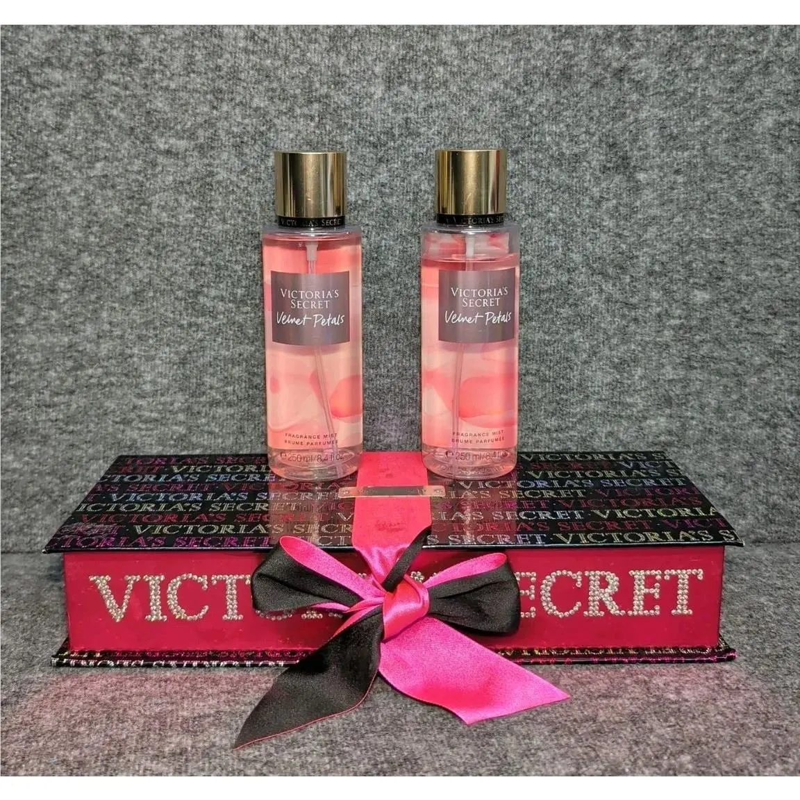 Lot of 2 Victoria`s Secret Velvet Petals Fragrance Mist 8.4 Fl.oz. W/ Gift Box
