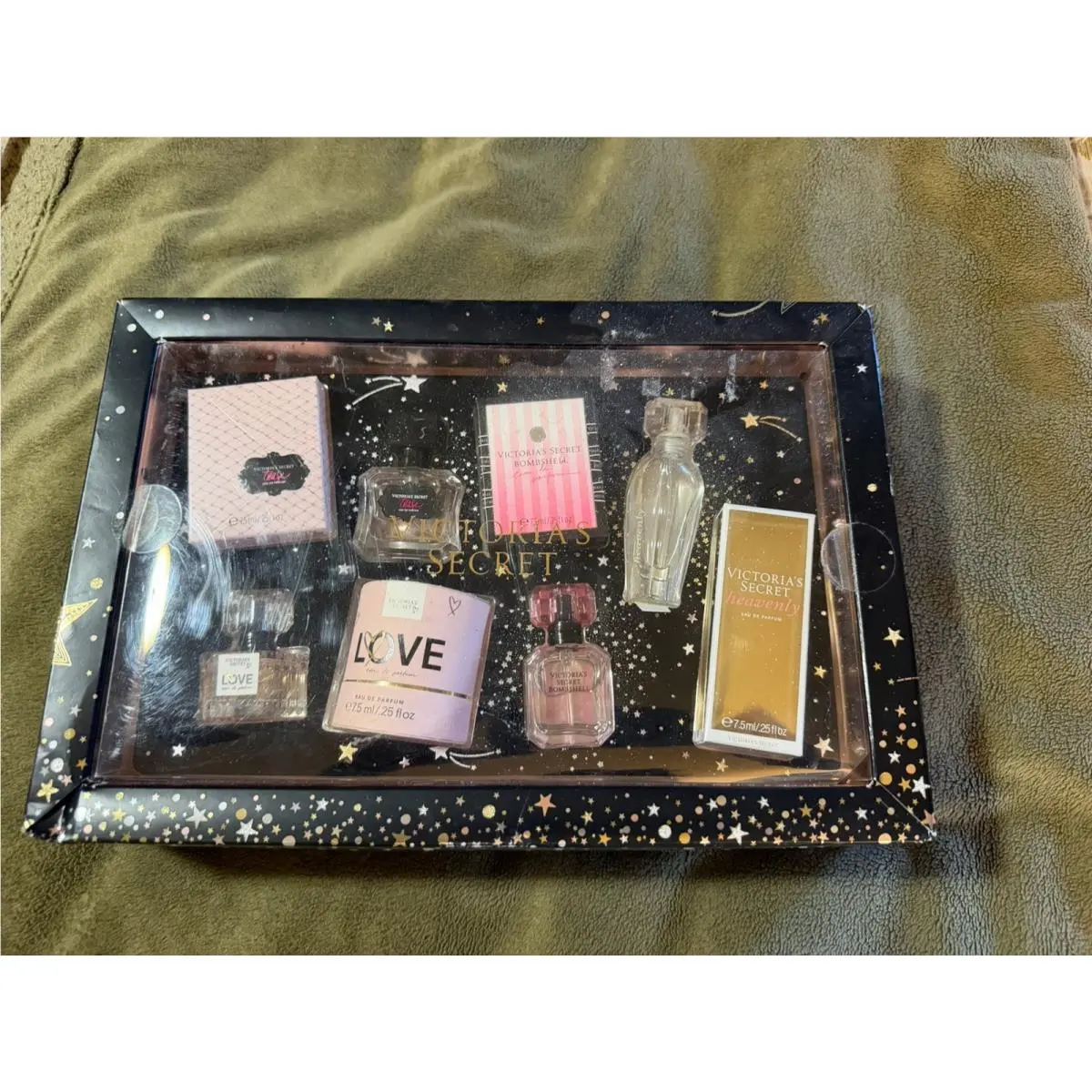 Victoria`s Secret Fragrance Collection Vtg Rare Mini Perfume Set of 7 x .25 oz