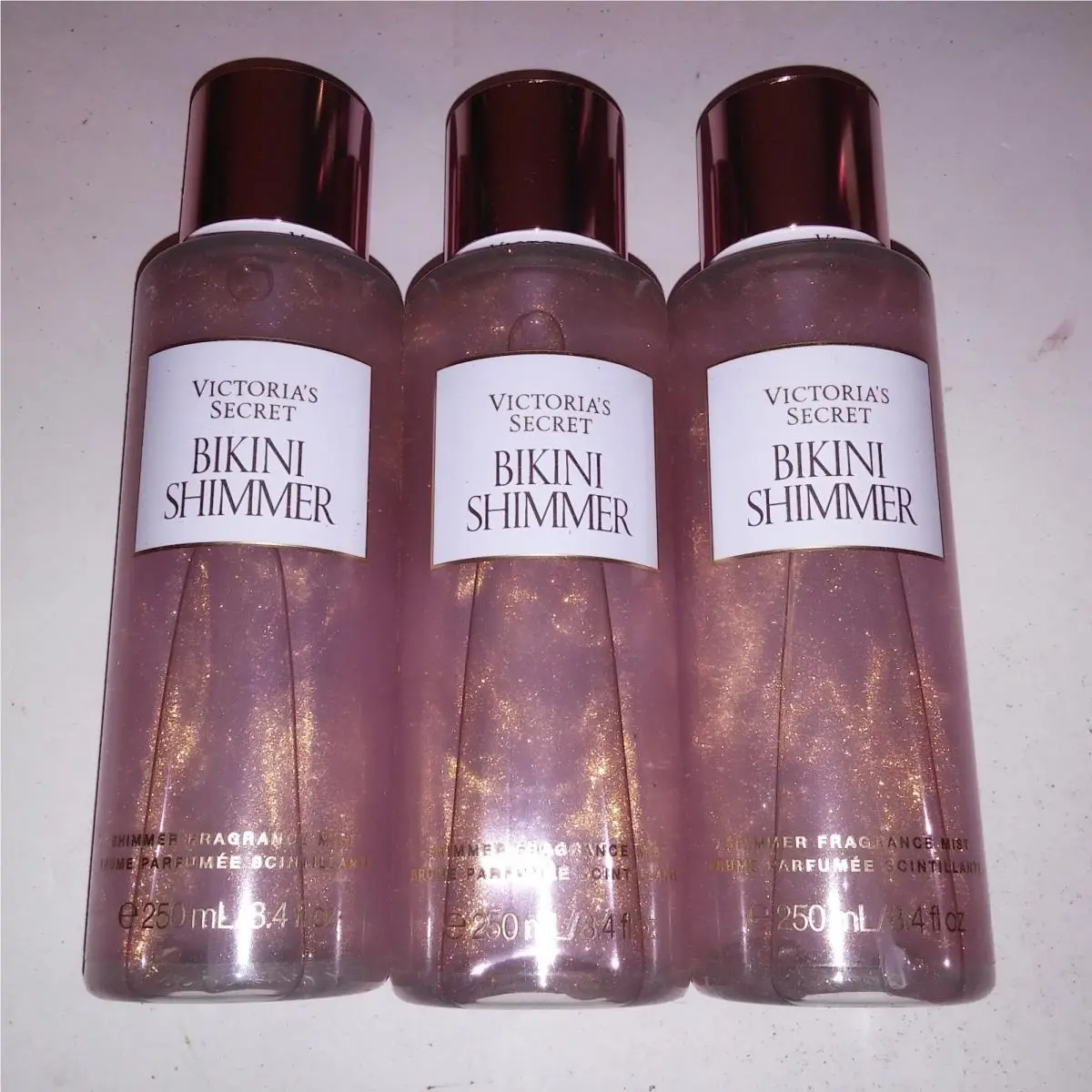 Set of 3 Victoria Secret Fragrance Mist Body Spray Bikini Shimmer Full Size