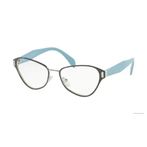 Prada Unisex Eyeglasses PR58UV TH91O1 Geometric Gray and Blue