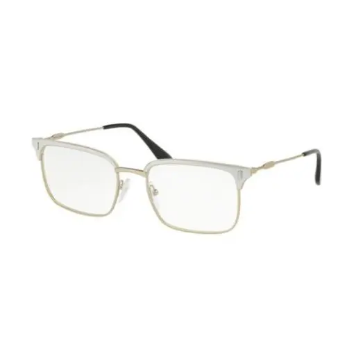 Unisex Eyeglasses PR55VV 2791O1 Pale Gold Silver by Prada