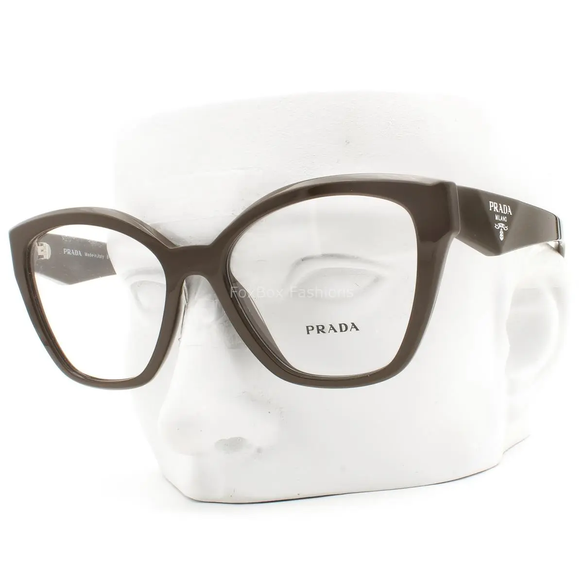 Prada Eyeglasses Glasses Vpr 20Z 15L-1O1 Polished Loden Brown 54mm with Case