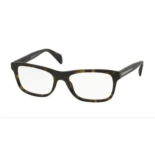 Ultra Chic Stylish  Unisex Eyeglasses VPR19P-QE11O1 Matte Brown Marble by Prada