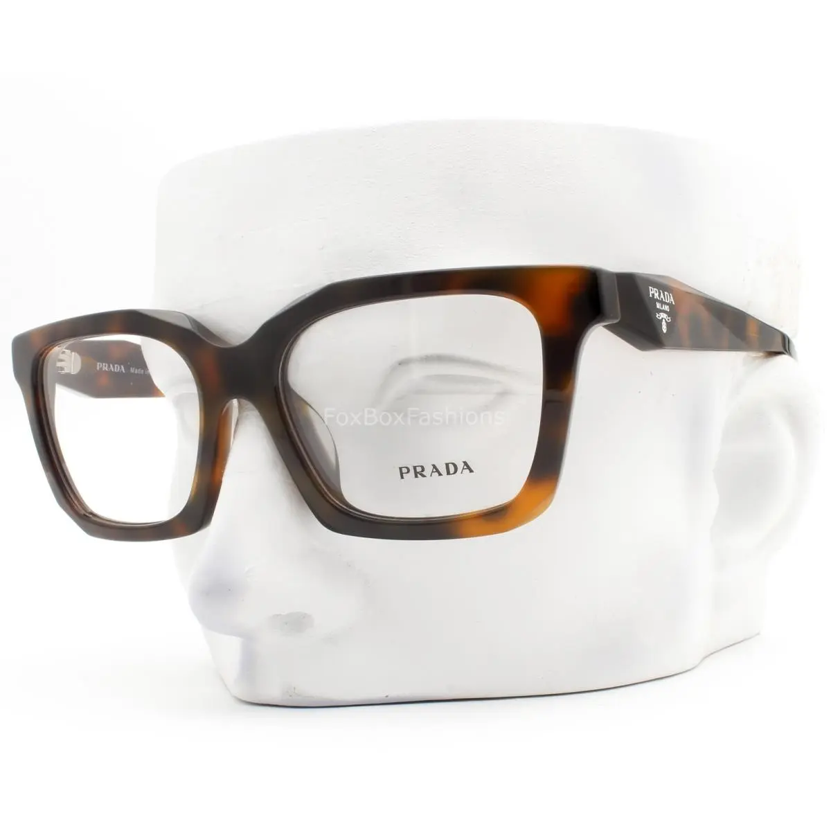 Prada Eyeglasses Glasses Vpr C08-F 20D-1O1 Juniper Brown Tortoise 53mm with Case