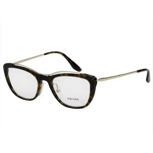 Prada Eyeglasses PR04UV 2AU1O1 Brown Havana Gold