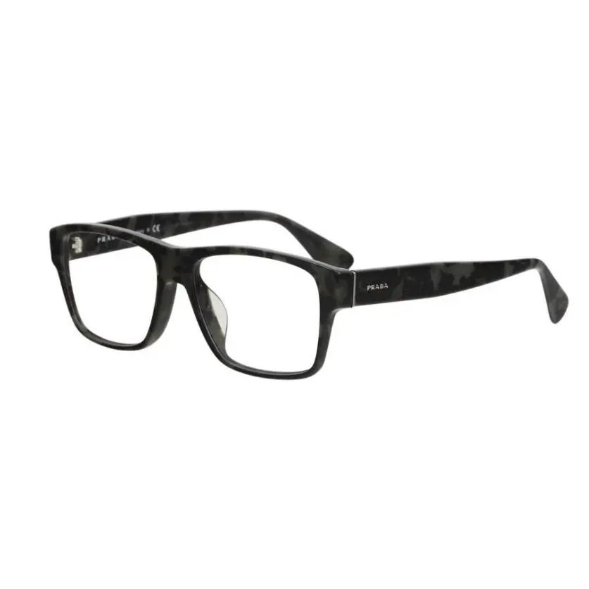 Prada VPR17SF UEL-1O1 Marble Gray Unisex Eyeglasses