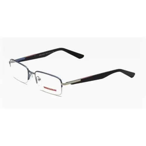 Timeless Versatile Prada VPS55B ACC1O1 Unisex Eyeglasses Metallic Aqua Blue
