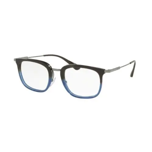 Prada PR11UV K3O1O1 Half Dark Brown Half Blue Eyeglasses